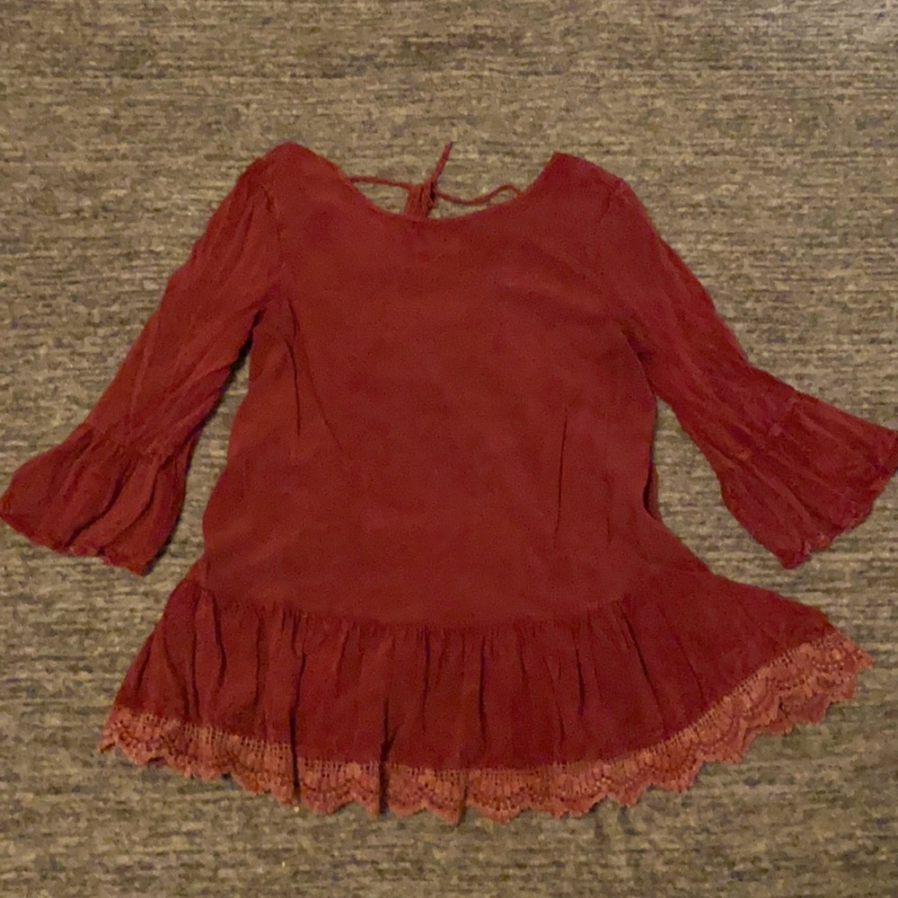 Quarter Length Sleeve Blouse